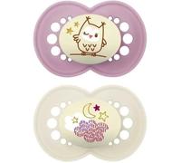 Tétines Original Night Lnous - Mam - 6-16 Mois - Rose - Silicone Multicolore