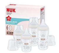 Tétines pour biberons NUK Perfect Match, 0+ mois, S’adapte au palais de bébé, Évent anti-coliques, Sans BPA, TÉTINE S en silicone pour biberons, 2 pièces