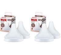 Tétines pour biberons NUK Perfect Match, 3+ mois, S’adapte au palais de bébé, Évent anti-coliques, Sans BPA, TÉTINE M en silicone pour biberons, 2 pièces (Lot de 2)