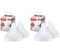 Tétines pour biberons NUK Perfect Match, 6+ mois, S’adapte au palais de bébé, Évent anti-coliques, Sans BPA, Tétine universelle en silicone pour biberons, 2 pièces (Lot de 2)