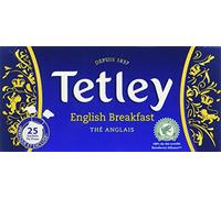 Tetley Thé noir English breakfast - Les 25 sachets, 50g