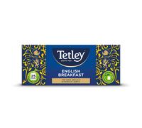 Tetley – Thé noir English Breakfast – 25 sachets, 50 g