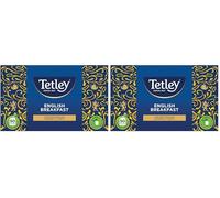 Tetley - Thé Noir English Breakfast - Arôme Riche et Corsé - Boite de 50 sachets classiques (Lot de 2)