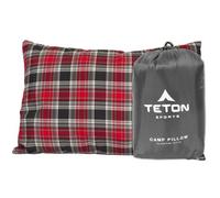 TETON Sports Coussin de Camping - Idéal pour Les Voyages, Le Camping et la randonnée - Lavable - Gris - 30,5 x 45,7 cm - 272,2 g