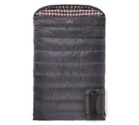 TETON Sports Fahrenheit Mammoth 0F/-18C Sac de Couchage Double Chaud et Confortable Idéal pour Le Camping Familial Sac de Compression Inclus Gris