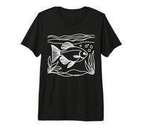 Tetra Congo Line Art Aquariophile T-Shirt Haut de Gamme
