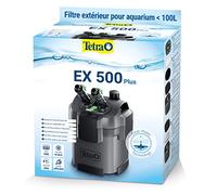 TETRA EX 500 Plus - Filtre Extérieur pour tout type d’aquarium jusqu’à 100 L - Performant, puissant, silencieux - 4 types de filtration - Fonction de préfiltration - Garantie 3 ans
