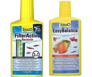 TETRA - FilterActive - Préserve la Propreté du Filtre d'Aquarium - 250 ML & EasyBalance Traitement de l'eau Anti Nitrate pour Aquarium Poissons Eau Douce Tropicale, 500ml