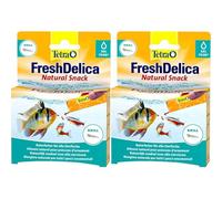 Tetra Fresh Delica Krill Aliments pour Poissons, Aliments gélifiés naturels pour Tous Les Poissons d'ornement, 16 x 3g (Lot de 2)