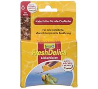 Tetra FreshDelica Bloodworms Pâtée en Gel pour Tous Les Poissons d'ornement 16 x 3 g