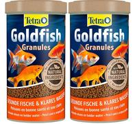 Tetra Goldfish Granules Aliment Complet en granulés flottants pour Poissons Rouges/Poissons Eau Froide Multicolore, 500ml (Lot de 2)