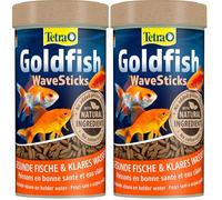 Tetra Goldfish Wave Sticks - Nourriture en Forme de Ver pour Poissons Rouges et d'eau Froide - Boîte de 250 ML (Lot de 2)