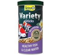 Tetra Mélange de 3 bâtonnets Alimentaires différents pour Tous Les Poissons de Bassin, 1 Litre