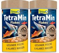 Tetra Min en Flocons - Aliment Premium Complet pour Poissons Tropicaux de Surface - Favorise la Croissance la Santé et la Longévité - Renforce la Couleur - 100 ML (Lot de 2)