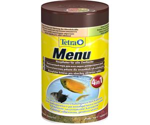 TETRA Min Menu - Quatre types de nourriture en flocons dans quatre compartiments séparés - 250 ML