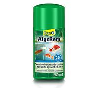 Tetra Pond AlgoRem - Traitement de l’Eau des Bassins de Jardin - Elimine l’eau verte et Limite la formation des Algues - Favorise une Eau Claire et Saine en 24H - 250 ml