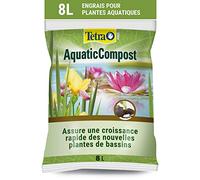 Tetra Pond AquaticCompost - Engrais, Terreau pour Fond de Bassin - Nutriments pour Plantes de Bassin de Jardin et d’Ornement - Favorise la Croissance des Plantes - 8 L