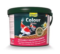 Tetra Pond Colour Sticks - Alimentation Equilibrée pour les Poissons de Bassin à Couleurs vives - Enrichi en Oligo-éléments et Vitamines essentiels, Caroténoïdes - Renforce l’éclat des couleurs - 10 L