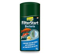 Tetra Pond FilterStart - Mélange de Bactéries Sélectionnées Filtrantes et Nettoyantes Pour Eau de Bassin et d’Etang - Activateur de Filtre - Réduit la pollution de l’eau - 1 L