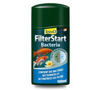 Tetra Pond FilterStart - Mélange de Bactéries Sélectionnées Filtrantes et Nettoyantes Pour Eau de Bassin et d’Etang - Activateur de Filtre - Réduit la pollution de l’eau - 500 ml