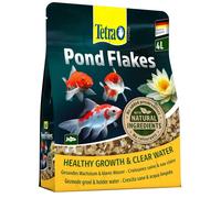 Tetra Pond Flakes Nutri Evolution - Aliment Complet en Flocons aux Ingrédients Naturels pour Poissons de Bassin de Jardin - Recette améliorée Sans conservateurs ajoutés Sans colorants - 4 L