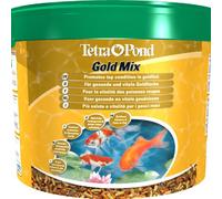 Tetra Pond Goldfish Mix - Mélange Complet de Sticks, Flocons, Gammarus - Aliment pour Poissons Rouges de Bassin et de Jardin - Enrichis en Oligo-éléments, Vitamines essentiels, Spiruline - 10 L