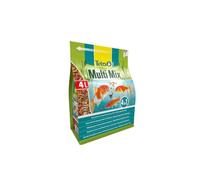 Tetra Pond Multi Mix - Alimentation Quotidienne pour Différentes Espèces de Poissons de Bassin - Mélange Complet d'Aliments : Flocon, Stick, Wafer, Gammarus - Favorise Vitalité et Energie - 4 L