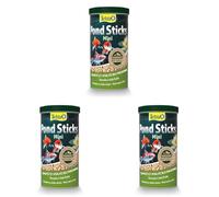 Tetra Pond Sticks Mini - Alimentation Quotidienne idéale pour Tous Les Poissons de Bassin - Enrichi en Oligo-éléments, Vitamines Essentiels, Caroténoïdes - Ne pollue Pas l’Eau - 1 L (Lot de 3)