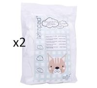 TETRA rectangles coton 8x10cm - Lot 2 x 200 (cotons maternité)