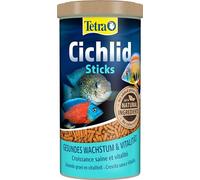 Tetra Tetra - Cichlidés Sticks - Aliment Complet en sticks pour grands Cichlidés/Poissons d'eau douce tropicale, 1L, Multicolore, 320 g (Lot de 1)