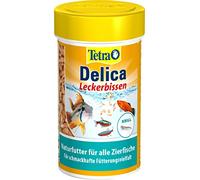 Tetradelica Naturel Nourriture pour Poissons d'Agrément, Krill Daphnie Eau puces Artémie Sang vers 12 appâts Divers Types et Tailles