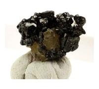 TETRAHEDRITE + DOLOMITE - Pierre Naturelle en Provenance de France, Saint-Pierre-de-Mésage - Minéral Rare et Unique, Collection de Cristaux 13.5 ct - Certificat d'Authenticité Inclus 15 x 10 x 8 mm G