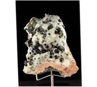 TETRAHEDRITE + DOLOMITE - Pierre Naturelle en Provenance de ROUMANIE, Cavnic Mine - Cristal Rare et Authentique 2041.5 ct - Certificat d'Authenticité Inclus 100 x 70 x 50 mm G