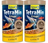 TetraMin Crisps Nutri Evolution - Aliment Complet en Crisps aux Ingrédients Naturels pour Poissons Tropicaux - Recette améliorée sans conservateurs ajoutés sans colorants - Boîte Pet recyclé - 250 ML