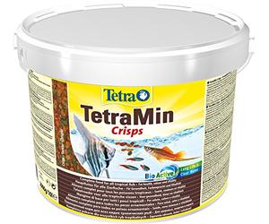 TetraMin Crisps Nutri Evolution - Aliment Complet en Crisps aux Ingrédients Naturels pour Poissons Tropicaux - Recette améliorée Sans conservateurs ajoutés Sans colorants - 10 L