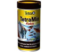 TetraMin en Flocons - Aliment Premium Complet pour Poissons Tropicaux de Surface - Favorise la Croissance la Santé et la Longévité - Renforce la Couleur - 250 ml