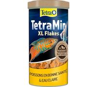 TetraMin XL Flakes Nutri Evolution - Aliment Complet en Flocons aux Ingrédients Naturels pour Poissons Tropicaux de Grande Taille - Sans conservateurs ajoutés ni colorants - Boîte PET recyclé - 1 L