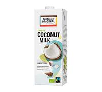 Tetrapack de lait de coco bio 1 litre | de Fairtrade Original | du Sri Lanka | Idéal pour les plats asiatiques | pour un goût riche et crémeux | 100 % bio | Lait végétalien | Lait de coco (1 litre)
