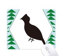 tétras noire la représentation animale tapis de souris green pine tree tapis en caoutchouc