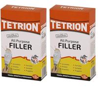 Tetrion Remplisseur de Poudre Ultra-Résistant 500g pour Intérieur et Extérieur Bois Pierre Plâtre (Lot de 2)