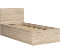 Tetrix Lit 90x200 avec cadre de levage et espace de rangement en chêne Sonoma