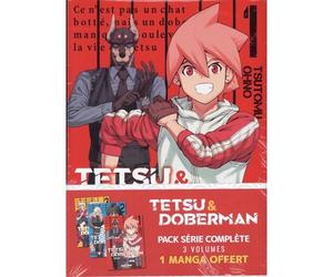 Tetsu & Doberman - Pack promo vol. 01 à 03 - édition limitée - Tsutomu Ohno - Bamboo Eds - broché - Manga