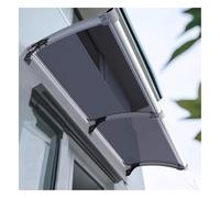 Tettuccio Parapioggia per Finestra e Porta, Ampio Tendalino Curvo avec protection UV, imperméable, anti-neve, design élégant (57 x 320 cm)