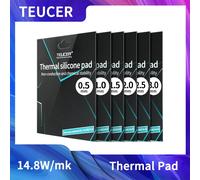 TEUCER 14.8 W/mk coussin thermique conducteur de chaleur ordinateur portable GPU VGA carte CPU dissipateur thermique refroidissement feuille de graisse conductrice en Silicone 100X100 15.8w