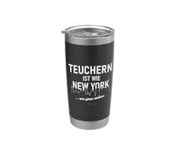 Teuchern est comme New York, juste complètement différent Gobelet isotherme en acier inoxydable double paroi