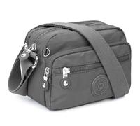 TEUEN Petit Sac bandoulière Femme, Léger Sac Porté épaule Imperméable en Nylon Sac à Main Loisir avec Multi-poches et Bandoulière Réglable Sac Besace ete Zippé pour Femme Filles