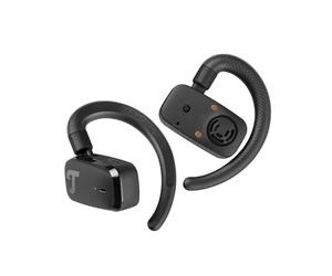 Teufel AIRY Open TWS Écouteurs sans fil, Bluetooth sans fil, avec microphone, étanchéité IPX4, jusqu'à 20 heures d'autonomie, contrôle tactile intuitif (noir nuit)