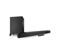 Teufel CINEBAR 22 Power Edition Barre de son Dolby Atmos 5.1 avec caisson de basses sans fil plus puissant, 8 toners, systèmes home cinéma, HDMI 3D ARC CEC, passage 4K, panneau tactile, noir