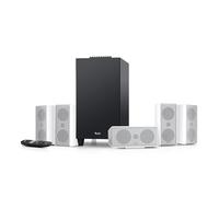 Teufel CONSONO 35 Concept Système de Son Surround 5.1 - Système Home Cinéma Complet avec récepteur Bluetooth et AV intégré, Dolby Audio, Fonction Carte Son USB-C, HDMI Arc CEC (Blanc)