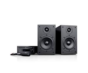 Teufel Kombo 11 - Micro chaîne HiFi Bluetooth Radio FM/Dab+ Lecteur CD récepteur et Paire d'enceintes (Noir)